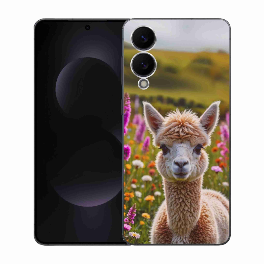 Gélový kryt mmCase na Samsung Galaxy S25 Edge - lama na lúke