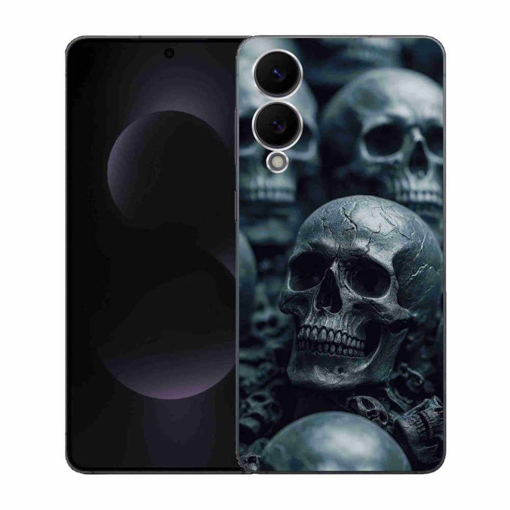 Gélový kryt mmCase na Samsung Galaxy S25 Edge - lebka 2