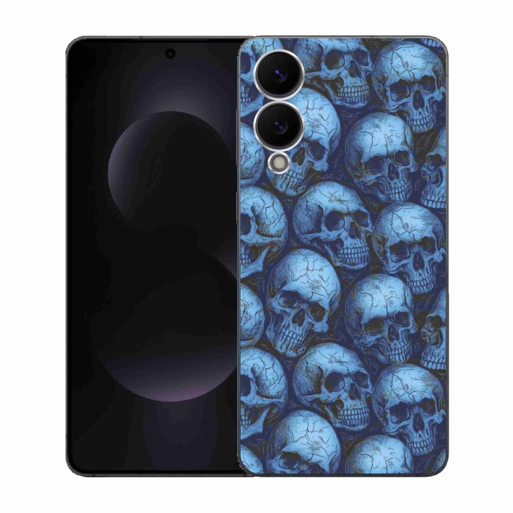 Gélový kryt mmCase na Samsung Galaxy S25 Edge - lebky