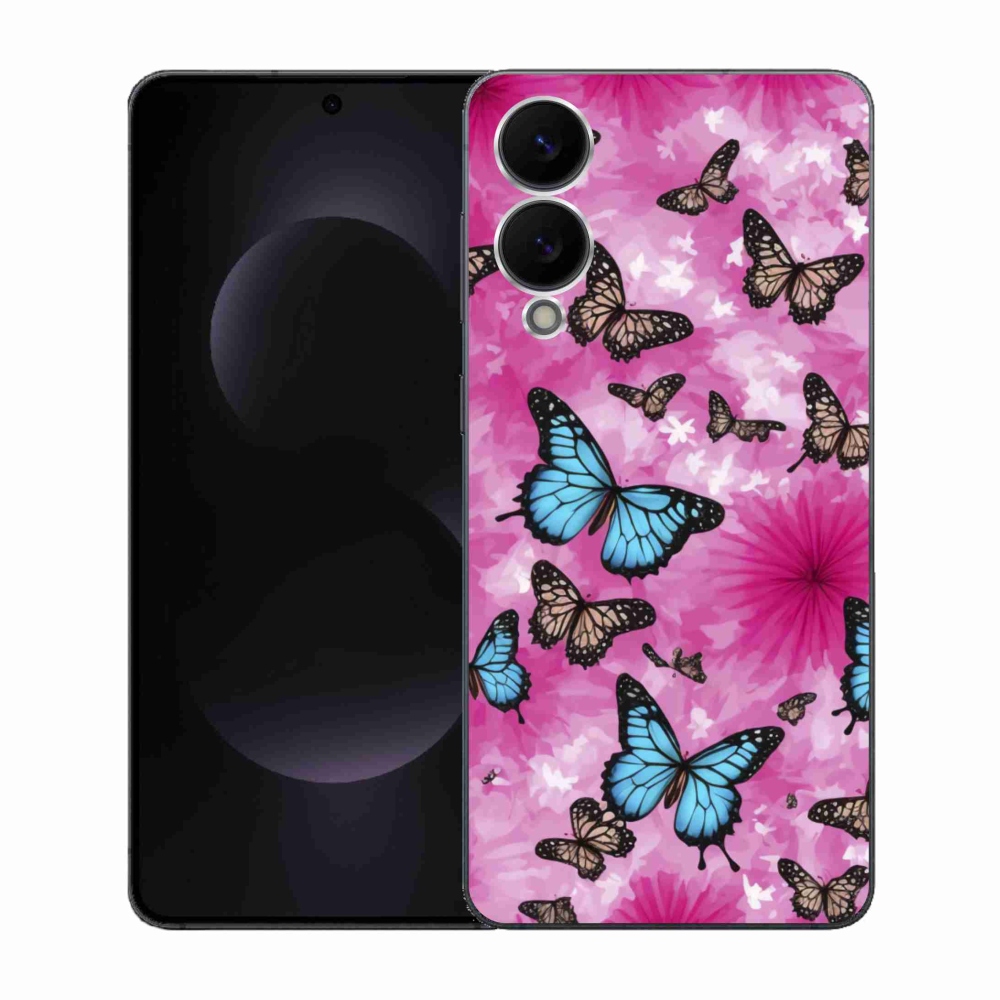 Gélový kryt mmCase na Samsung Galaxy S25 Edge - motýlia záhrada