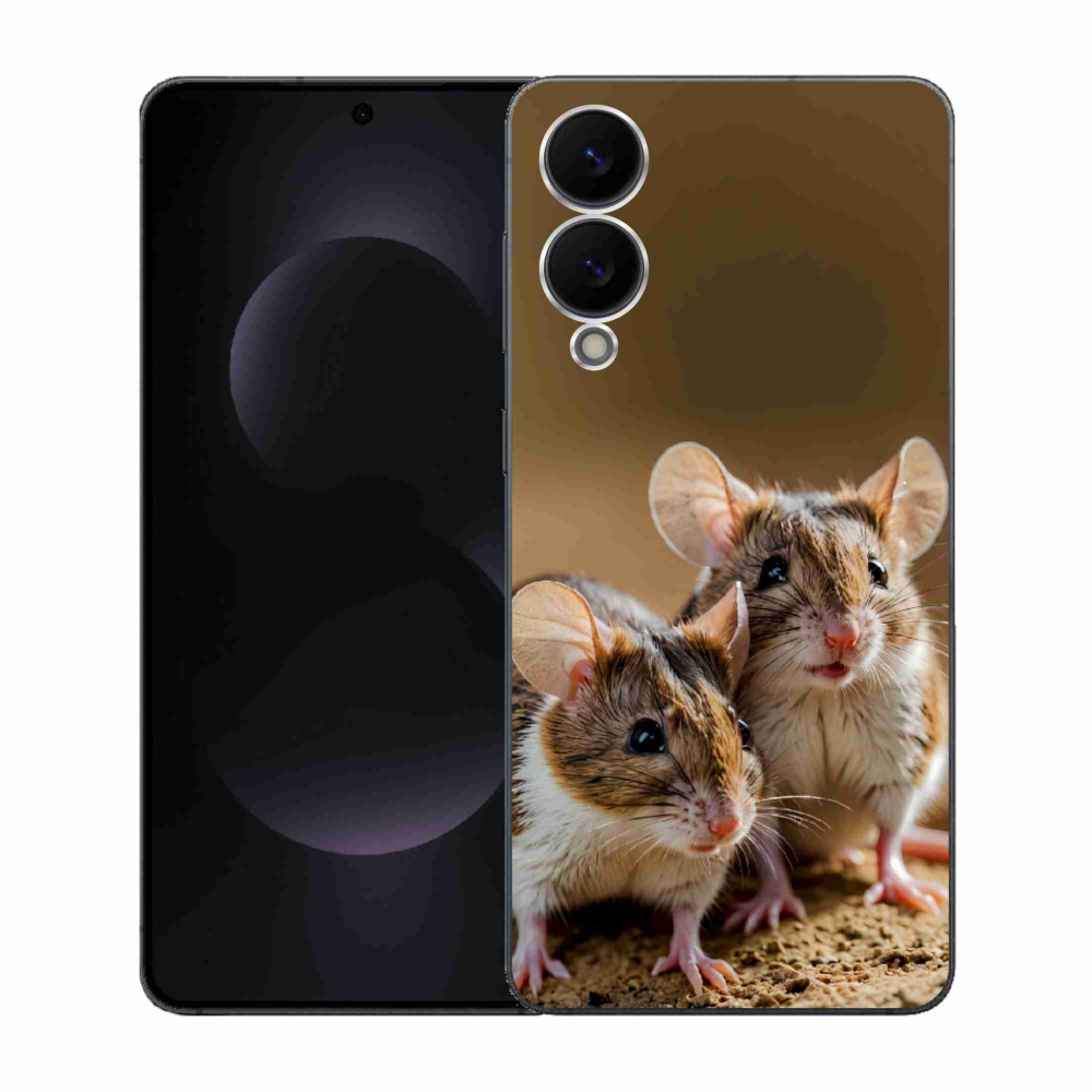 Gélový kryt mmCase na Samsung Galaxy S25 Edge - myšou duo