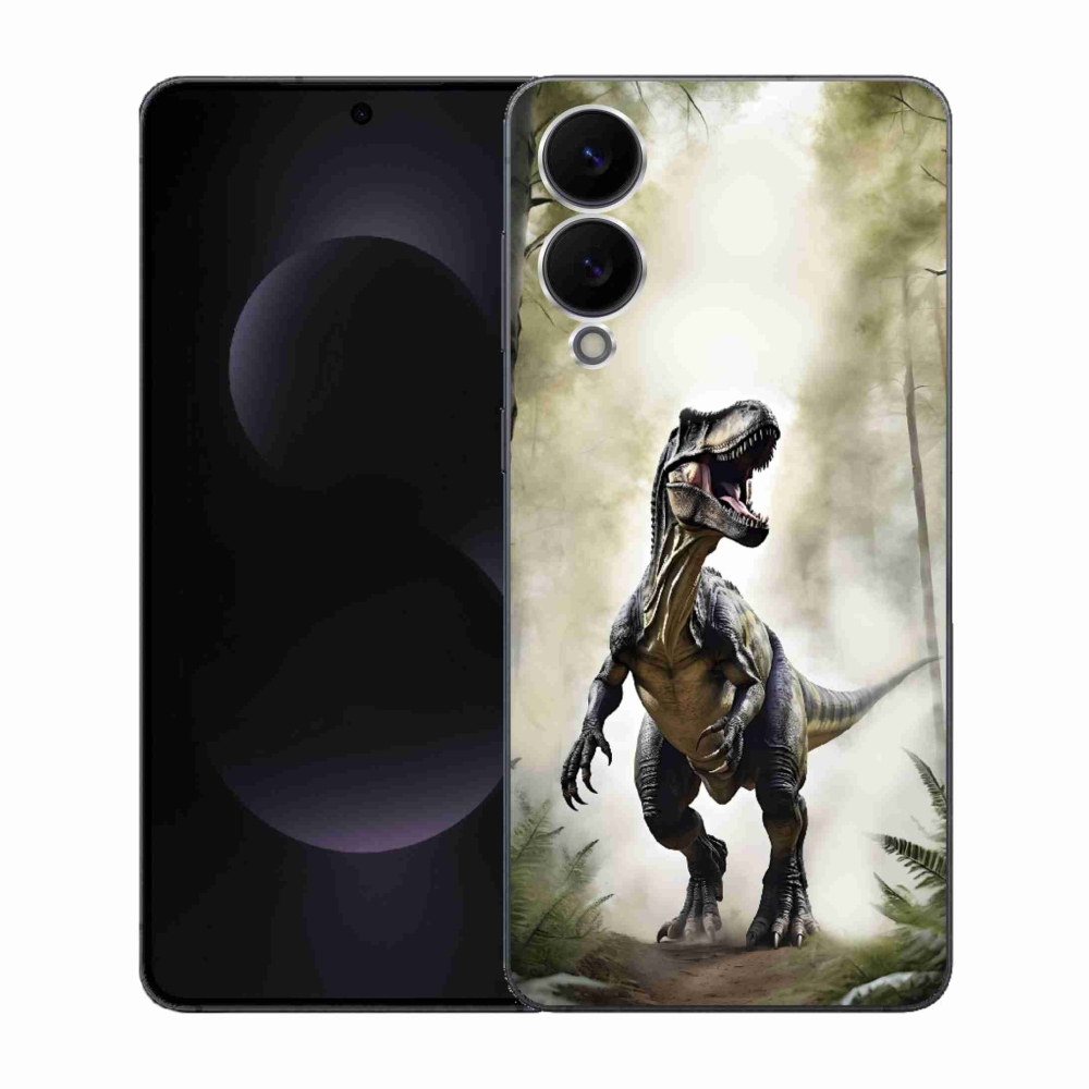 Gélový kryt mmCase na Samsung Galaxy S25 Edge - naštvaný T-Rex