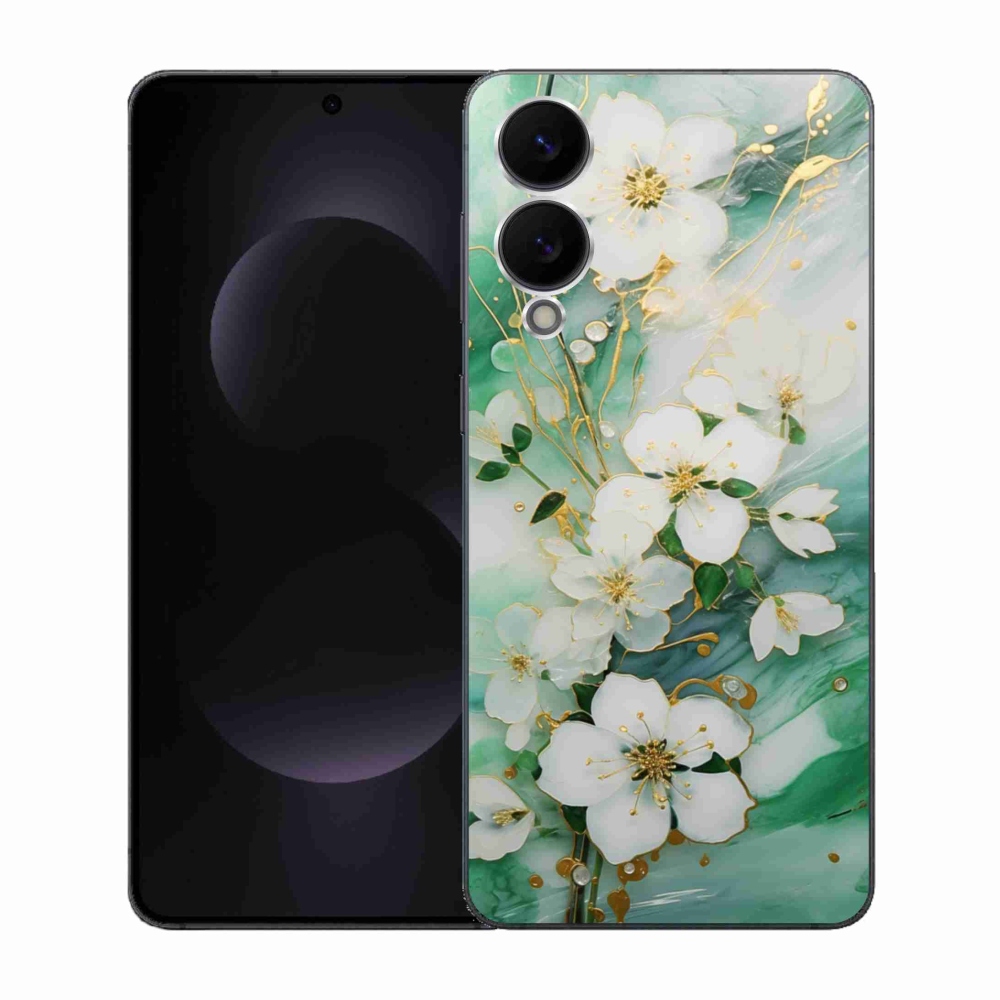 Gélový kryt mmCase na Samsung Galaxy S25 Edge - nežné kvety