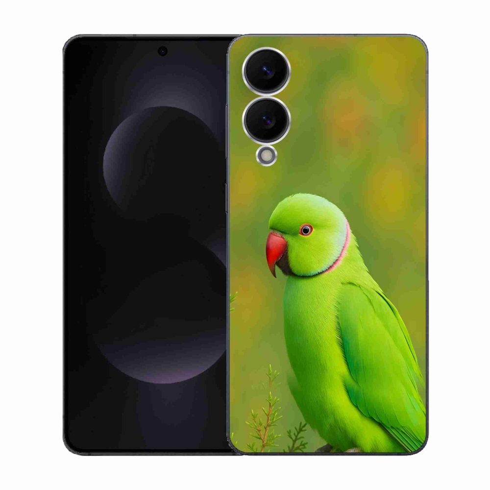 Gélový kryt mmCase na Samsung Galaxy S25 Edge - papagáj Alexandr 2