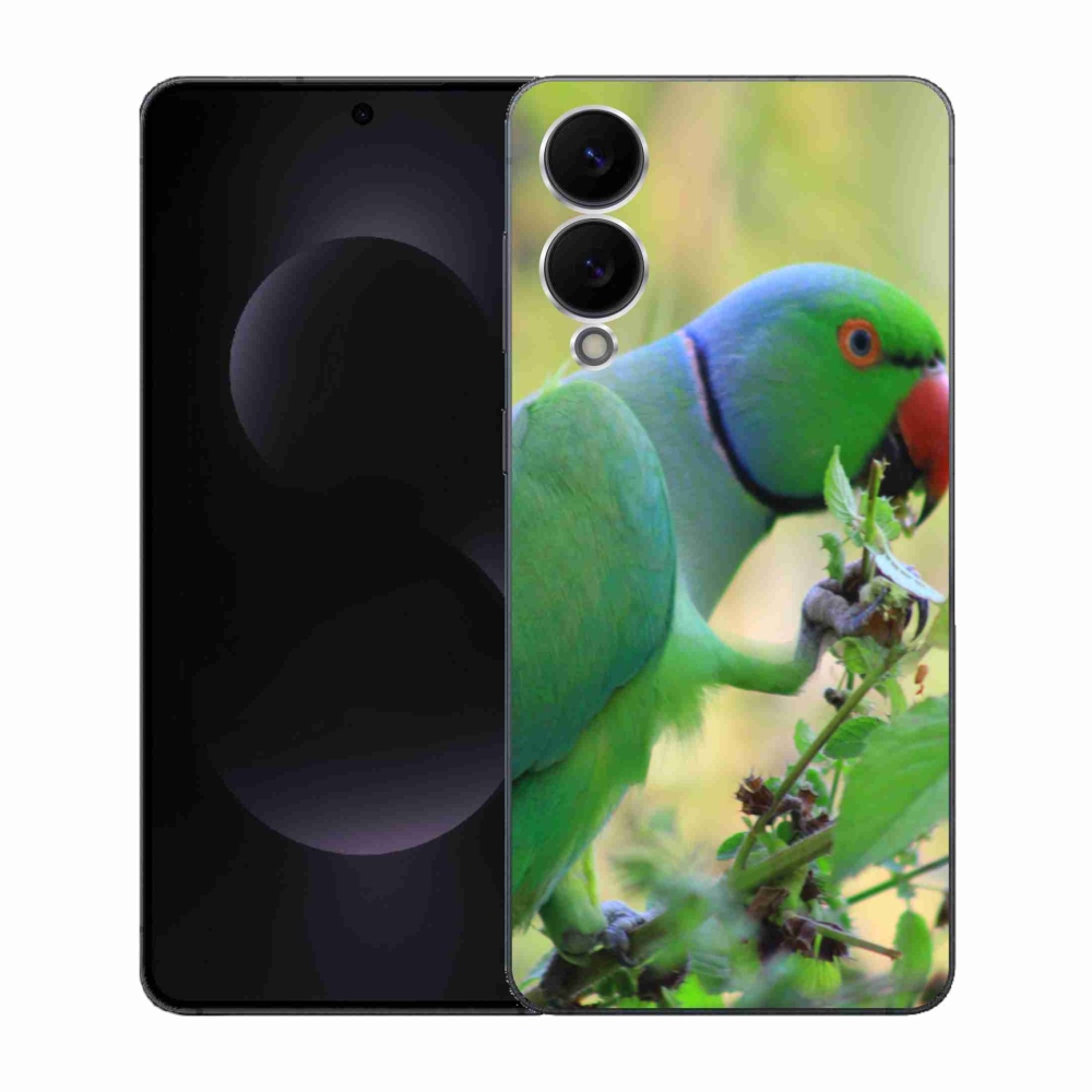 Gélový kryt mmCase na Samsung Galaxy S25 Edge - papagáj Alexandr