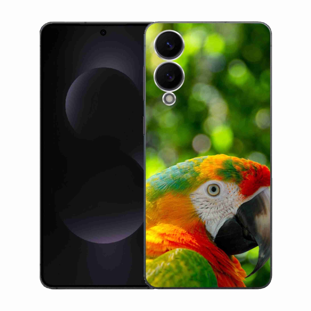 Gélový kryt mmCase na Samsung Galaxy S25 Edge - papagáj ara 3