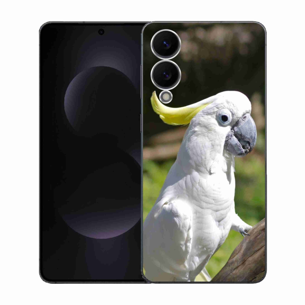 Gélový kryt mmCase na Samsung Galaxy S25 Edge - papagáj kakadu 2