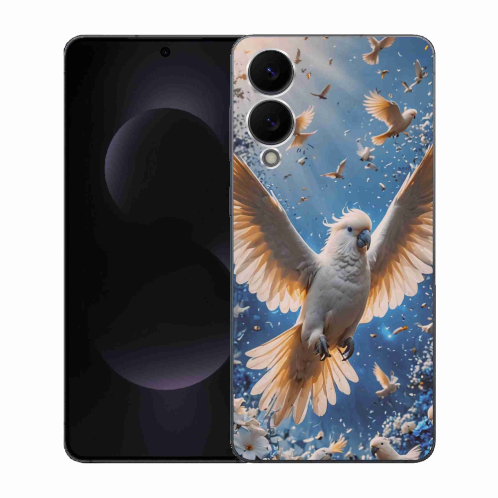 Gélový kryt mmCase na Samsung Galaxy S25 Edge - papagáj kakadu