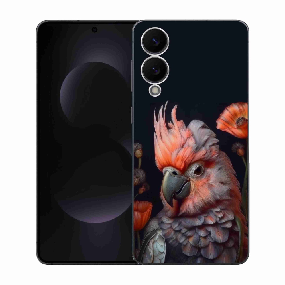 Gélový kryt mmCase na Samsung Galaxy S25 Edge - papagáj kakadu vo farbách