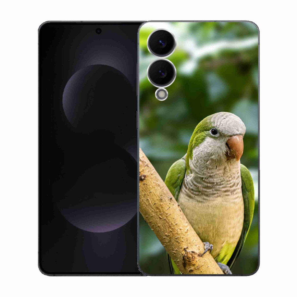 Gélový kryt mmCase na Samsung Galaxy S25 Edge - papagáj mníšok