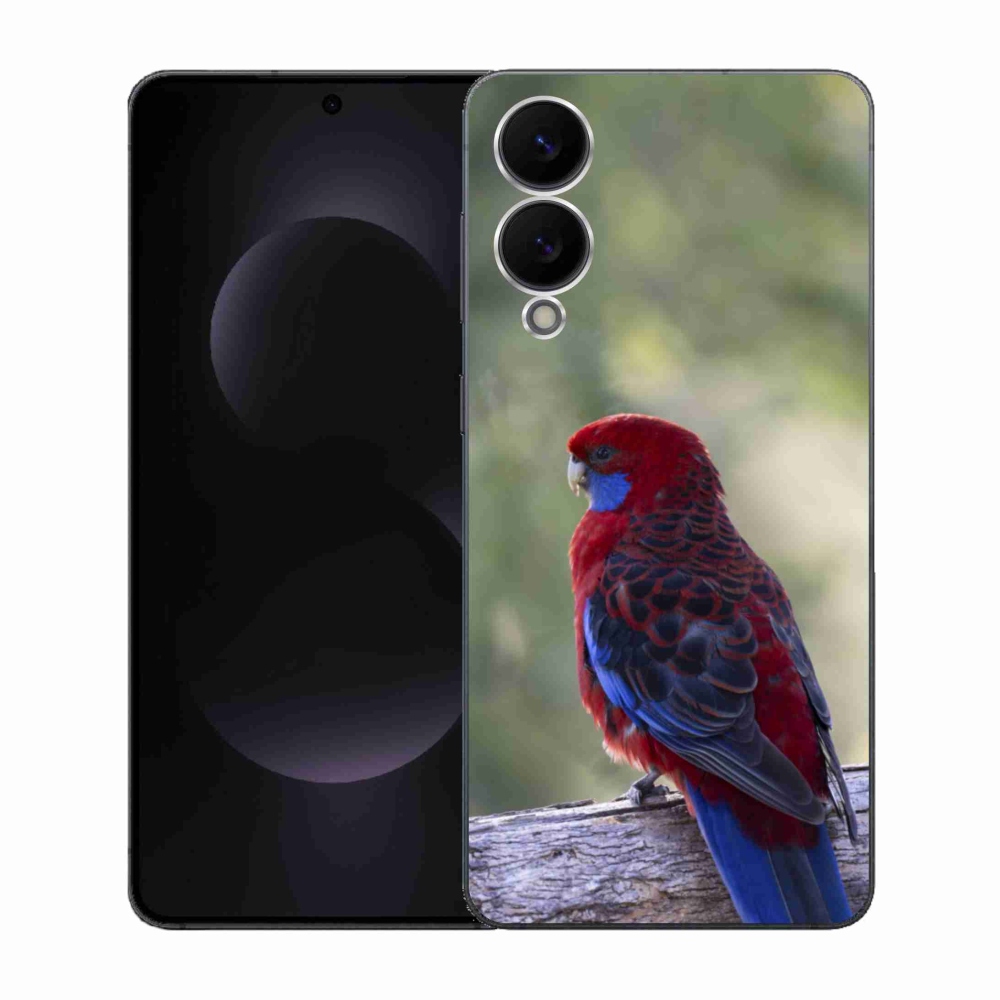 Gélový kryt mmCase na Samsung Galaxy S25 Edge - papagáj rosela