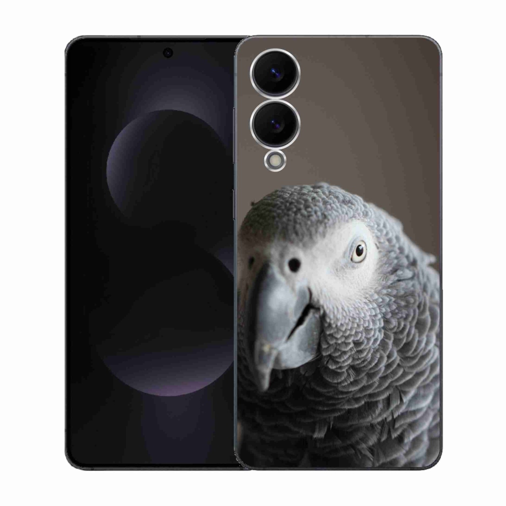 Gélový kryt mmCase na Samsung Galaxy S25 Edge - papagáj žako 2