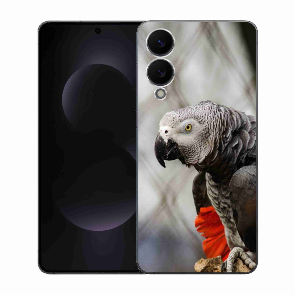 Gélový kryt mmCase na Samsung Galaxy S25 Edge - papagáj žako 3