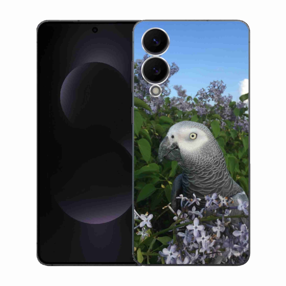 Gélový kryt mmCase na Samsung Galaxy S25 Edge - papagáj žako