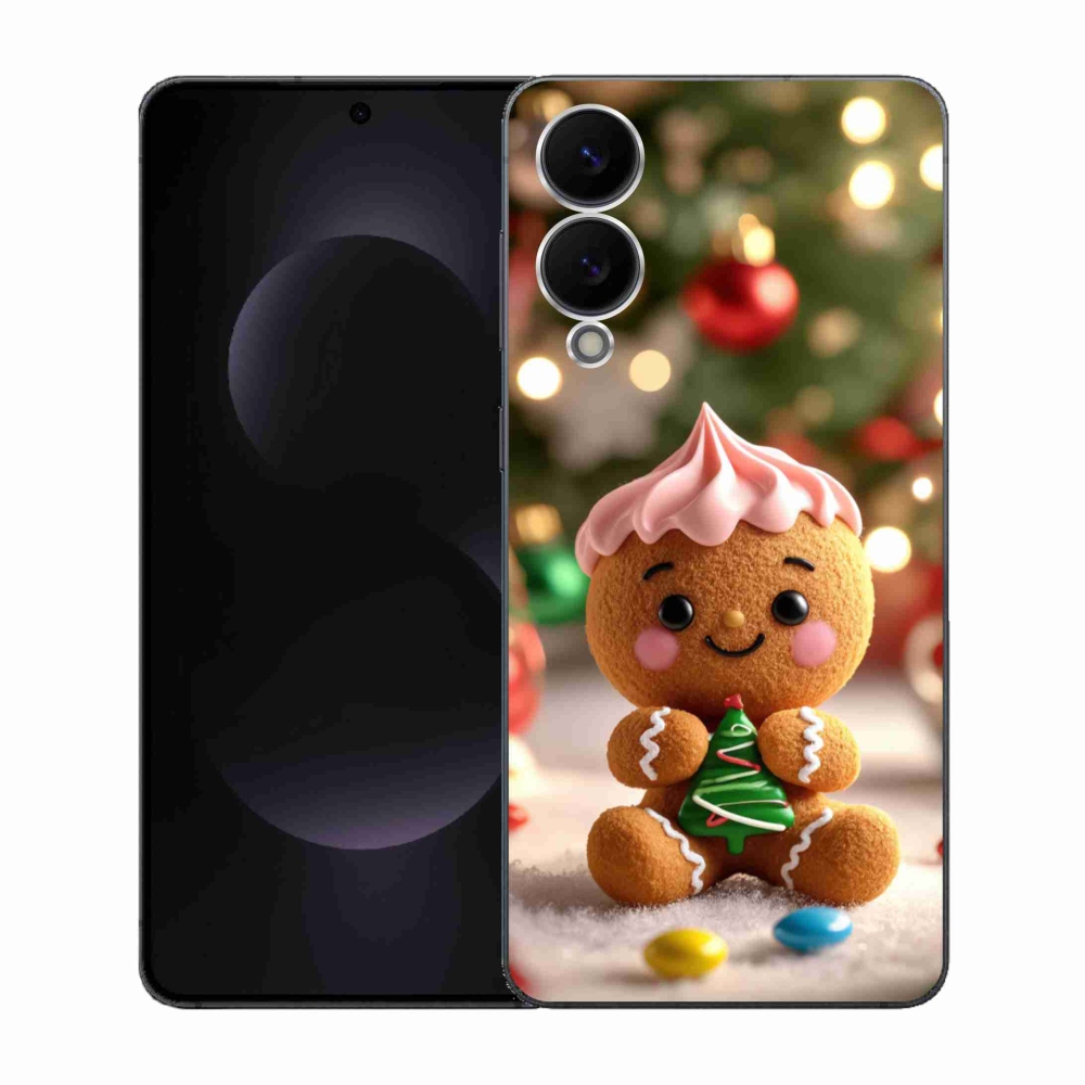 Gélový kryt mmCase na Samsung Galaxy S25 Edge - perníček