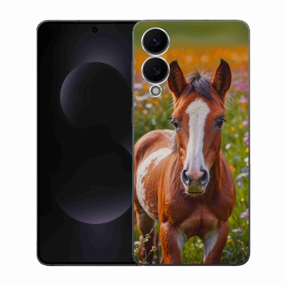 Gélový kryt mmCase na Samsung Galaxy S25 Edge - roztomilé žriebä