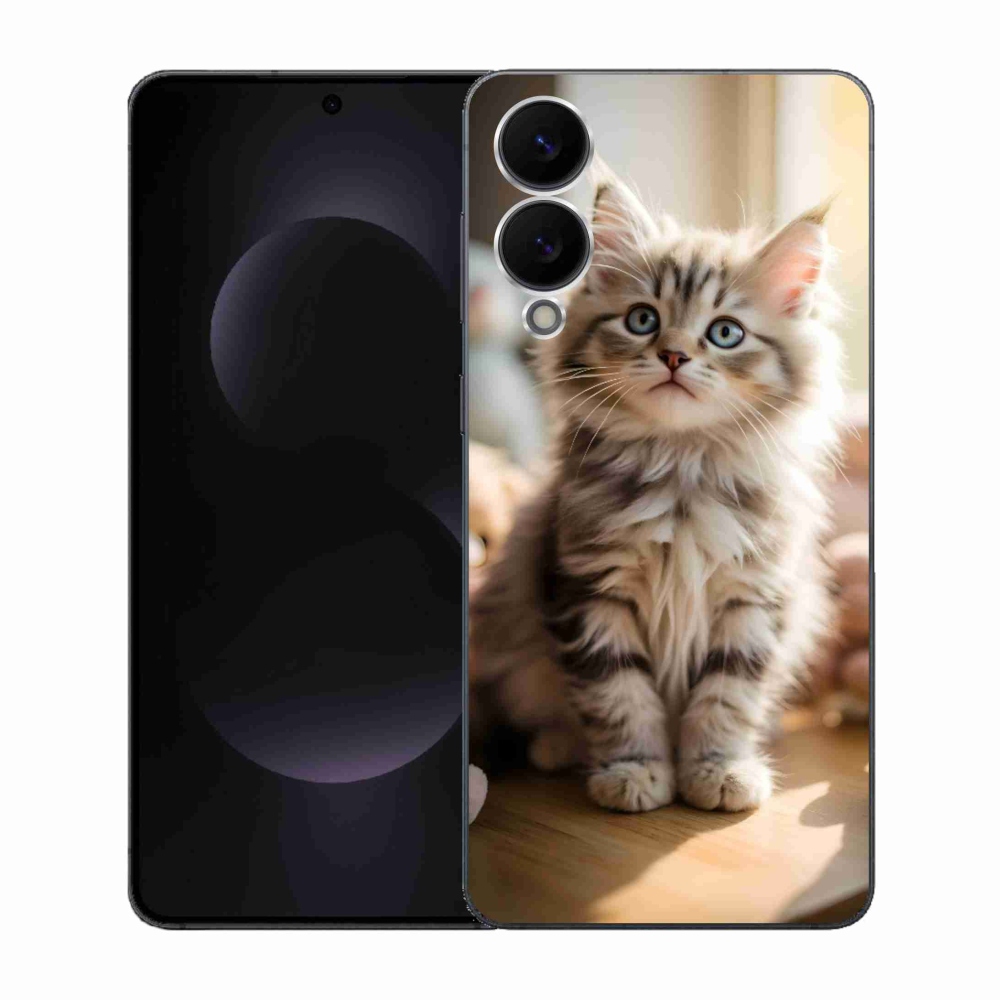 Gélový kryt mmCase na Samsung Galaxy S25 Edge - roztomilé mačiatko 10