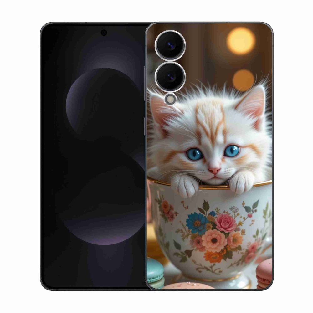 Gélový kryt mmCase na Samsung Galaxy S25 Edge - roztomilé mačiatko 6