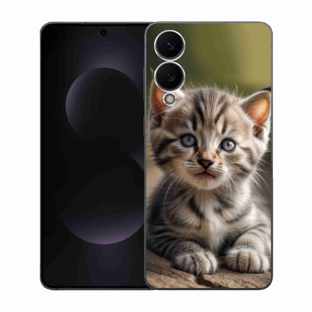 Gélový kryt mmCase na Samsung Galaxy S25 Edge - roztomilé mačiatko 9