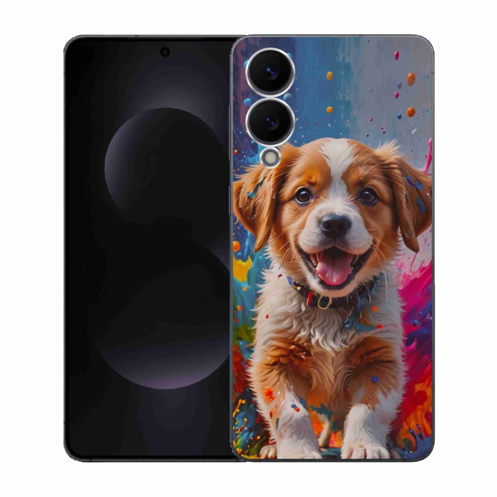 Gélový kryt mmCase na Samsung Galaxy S25 Edge - roztomilé šteňa 3