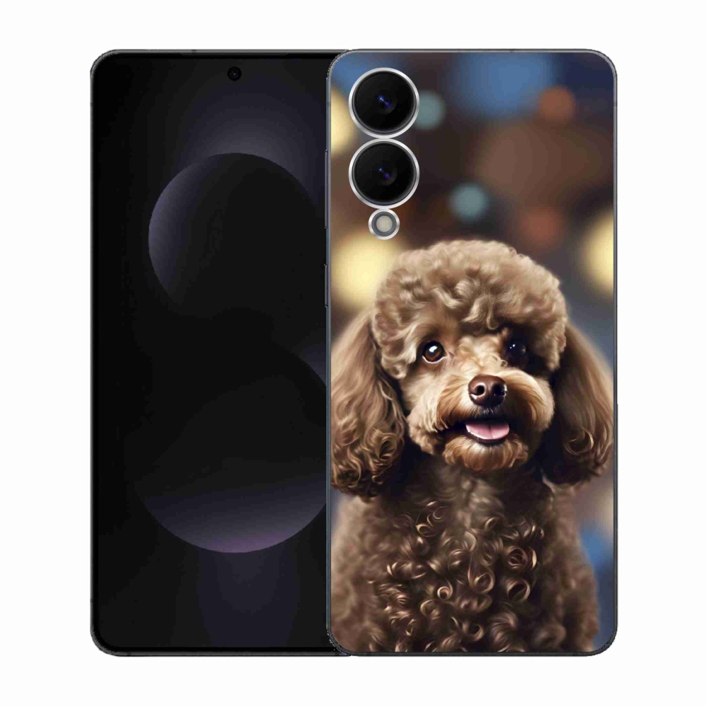 Gélový kryt mmCase na Samsung Galaxy S25 Edge - roztomilý pudel