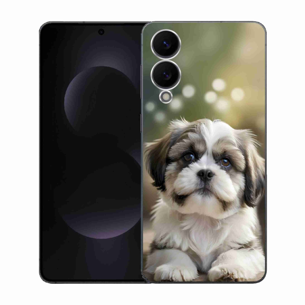 Gélový kryt mmCase na Samsung Galaxy S25 Edge - roztomilý shih-tzu