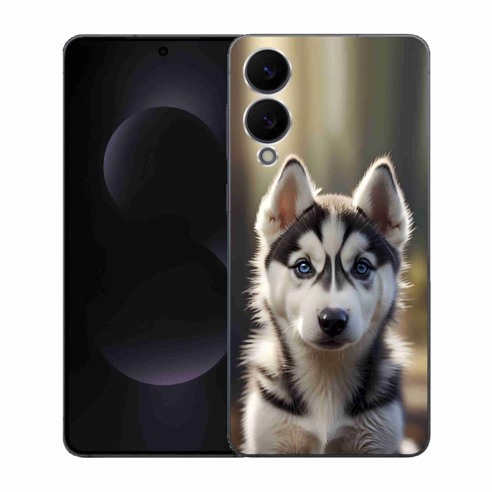 Gélový kryt mmCase na Samsung Galaxy S25 Edge - roztomilý sibírsky husky