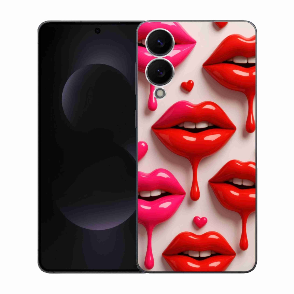 Gélový kryt mmCase na Samsung Galaxy S25 Edge - pery 2