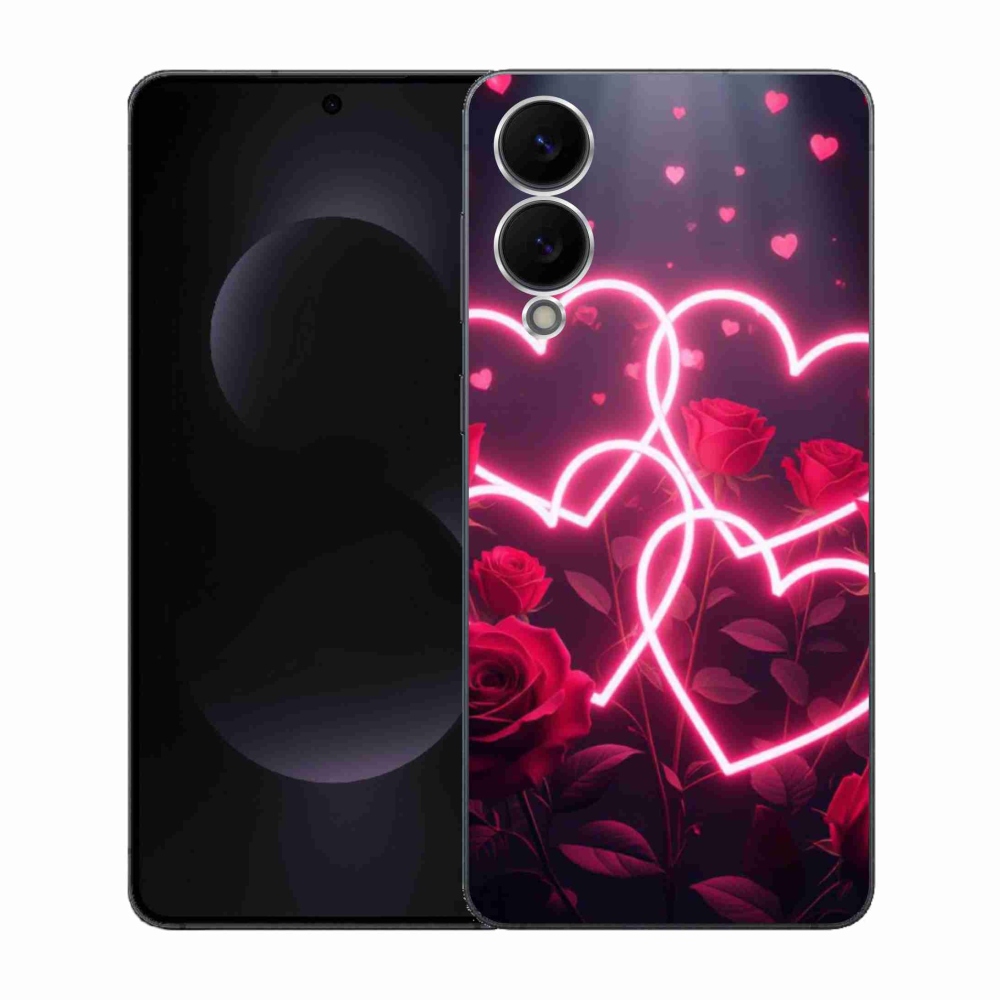 Gélový kryt mmCase na Samsung Galaxy S25 Edge - srdce lásky