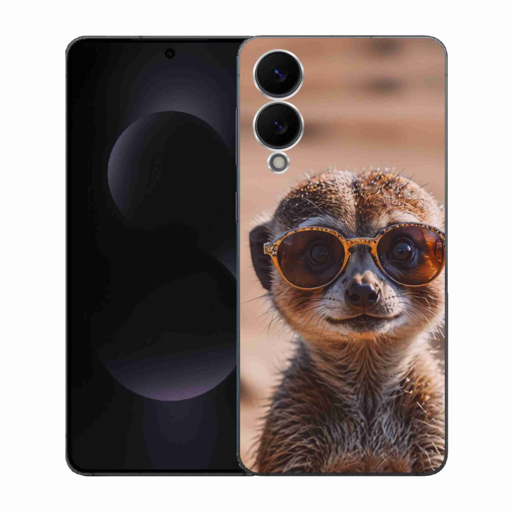 Gélový kryt mmCase na Samsung Galaxy S25 Edge - štýlová surikata