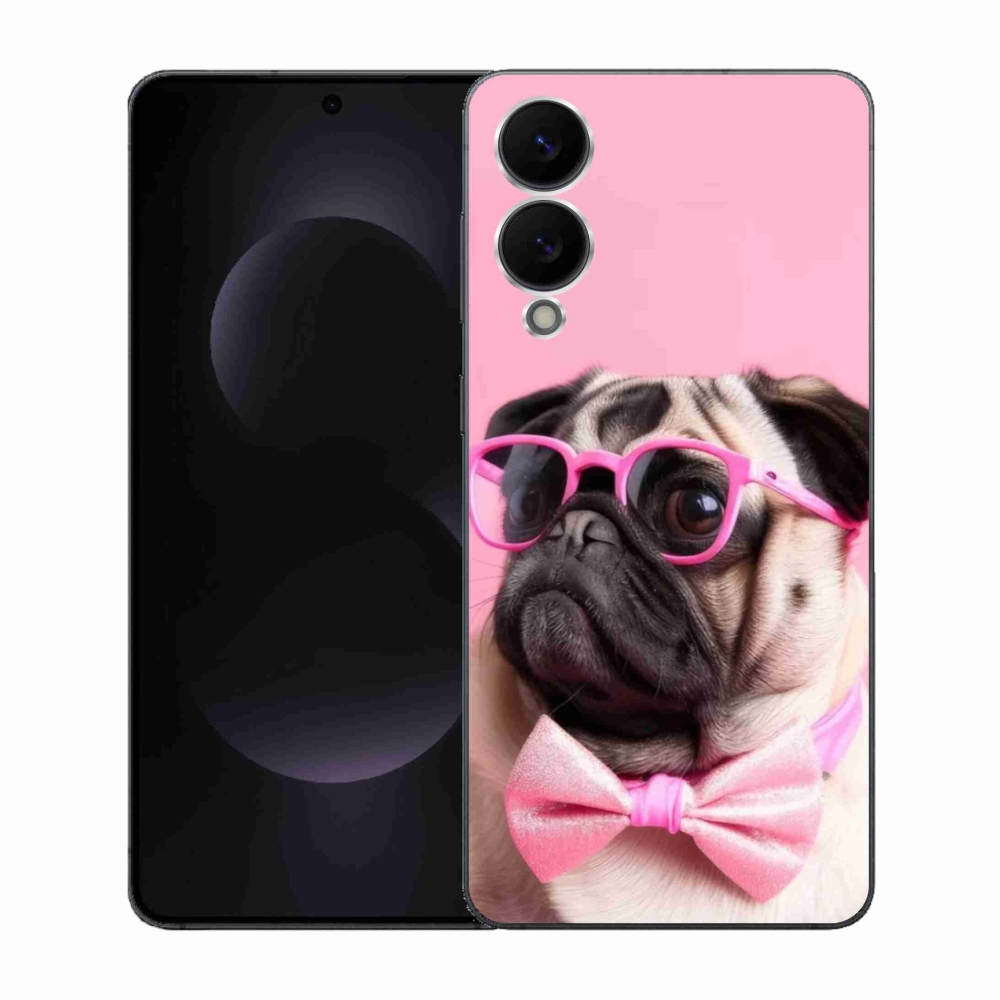 Gélový kryt mmCase na Samsung Galaxy S25 Edge - štýlový mops