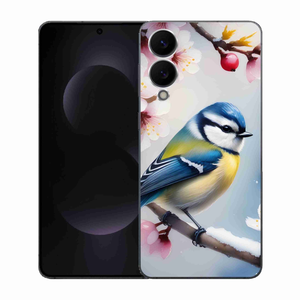 Gélový kryt mmCase na Samsung Galaxy S25 Edge - sýkorka