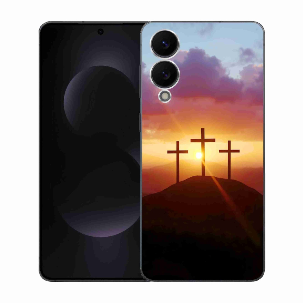 Gélový kryt mmCase na Samsung Galaxy S25 Edge - tri kríža