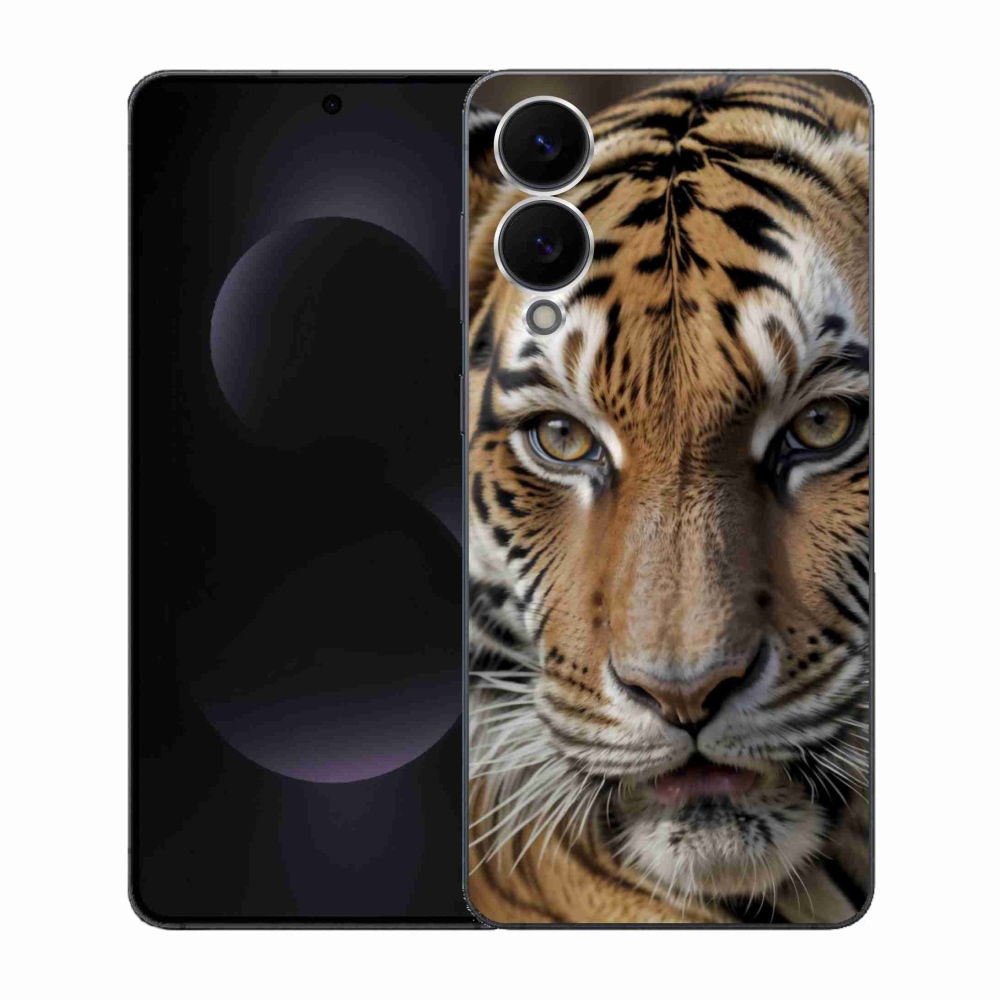 Gélový kryt mmCase na Samsung Galaxy S25 Edge - tigrie pohľad