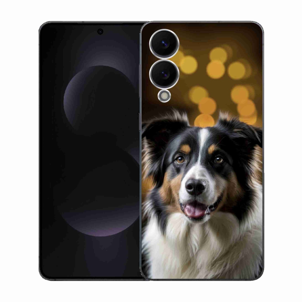 Gélový kryt mmCase na Samsung Galaxy S25 Edge - usmievavý austrálsky ovčiak