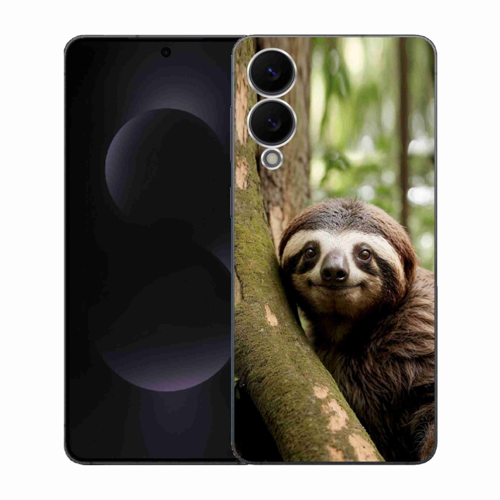 Gélový kryt mmCase na Samsung Galaxy S25 Edge - usmievavý leňochod