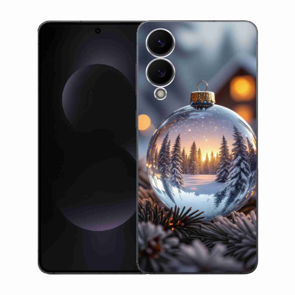 Gélový kryt mmCase na Samsung Galaxy S25 Edge - vianočná ozdoba