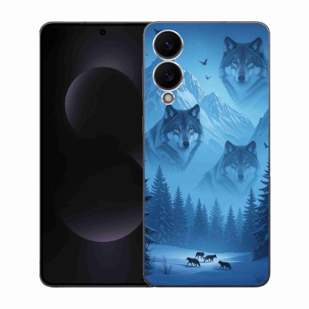 Gélový kryt mmCase na Samsung Galaxy S25 Edge - vlčia svorka