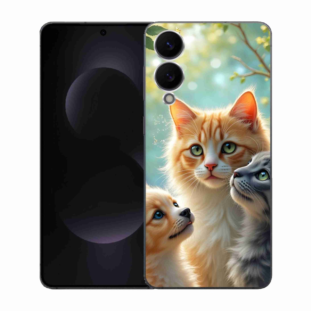 Gélový kryt mmCase na Samsung Galaxy S25 Edge - zvieracie priateľstvo 2