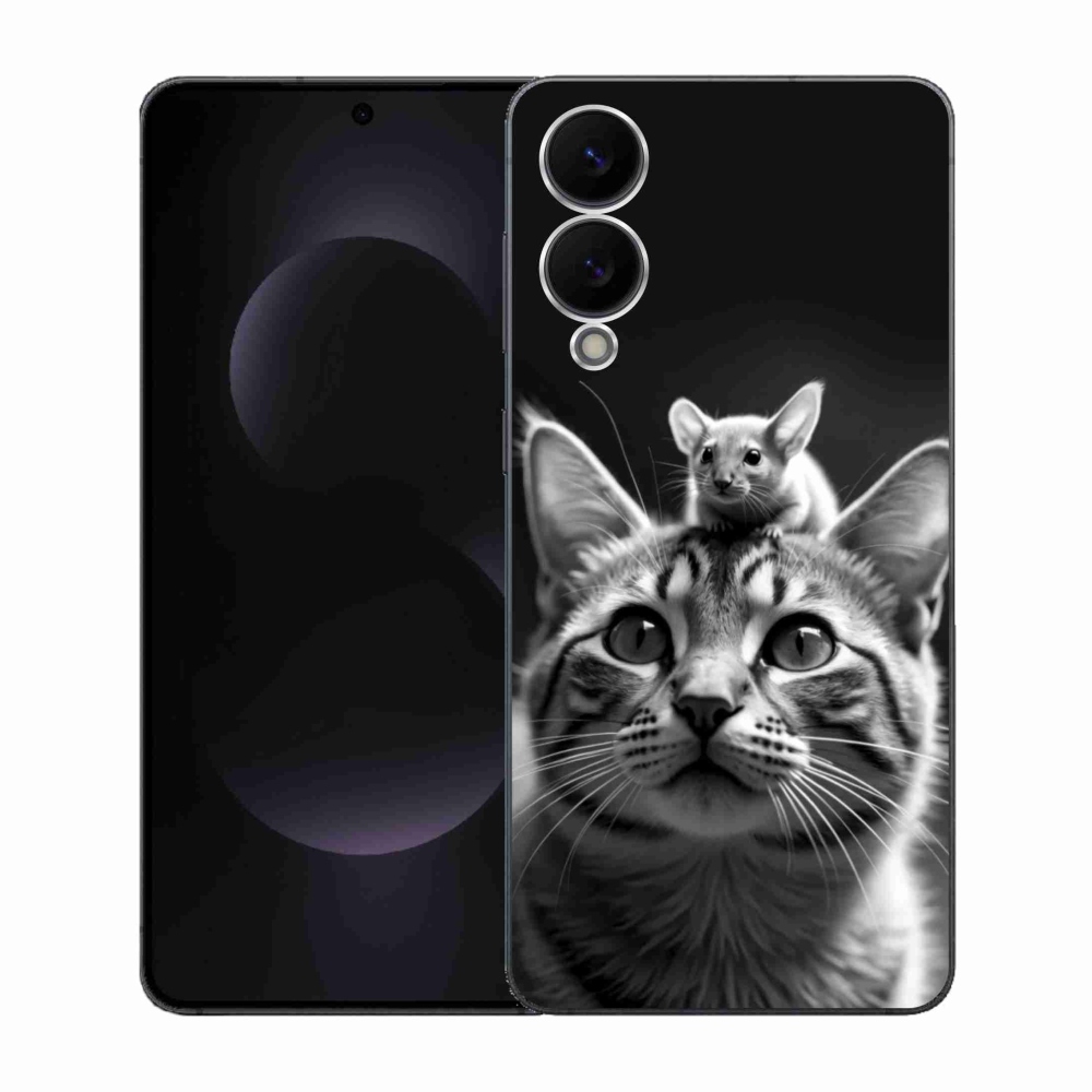 Gélový kryt mmCase na Samsung Galaxy S25 Edge - zvieracie priateľstvo 2