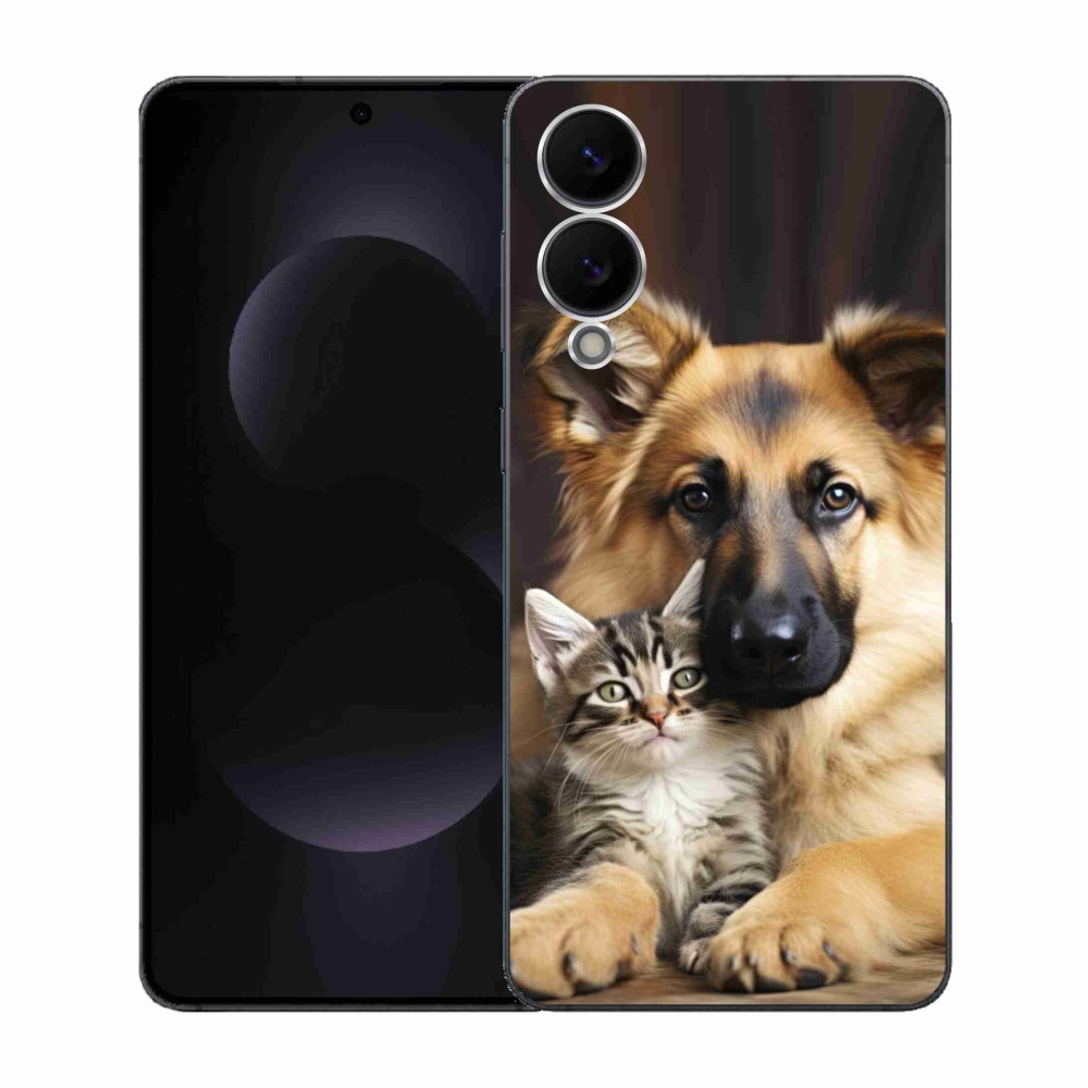 Gélový kryt mmCase na Samsung Galaxy S25 Edge - zvieracie priateľstvo