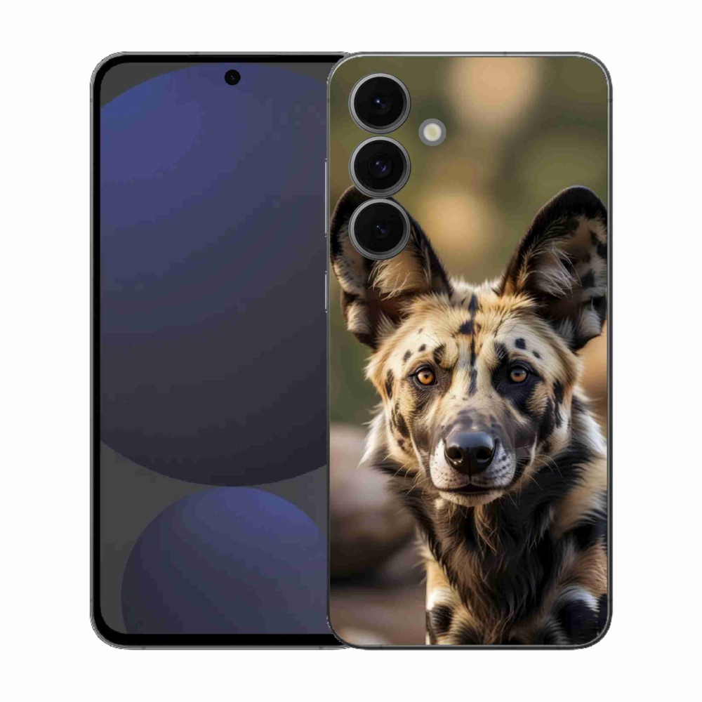 Gélový kryt mmCase Samsung Galaxy S25 EFE - africký divoký pes