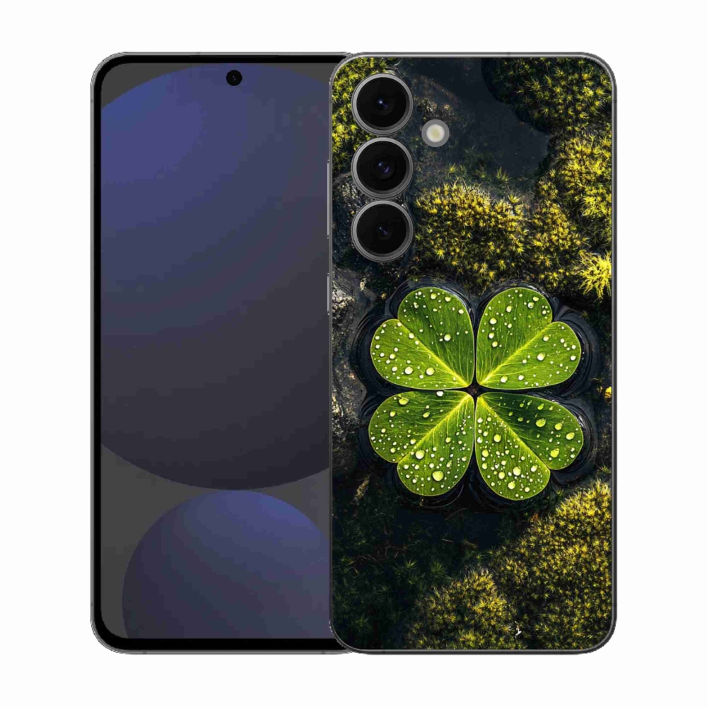 Gélový kryt mmCase na Samsung Galaxy S25 FE - štvorlístok