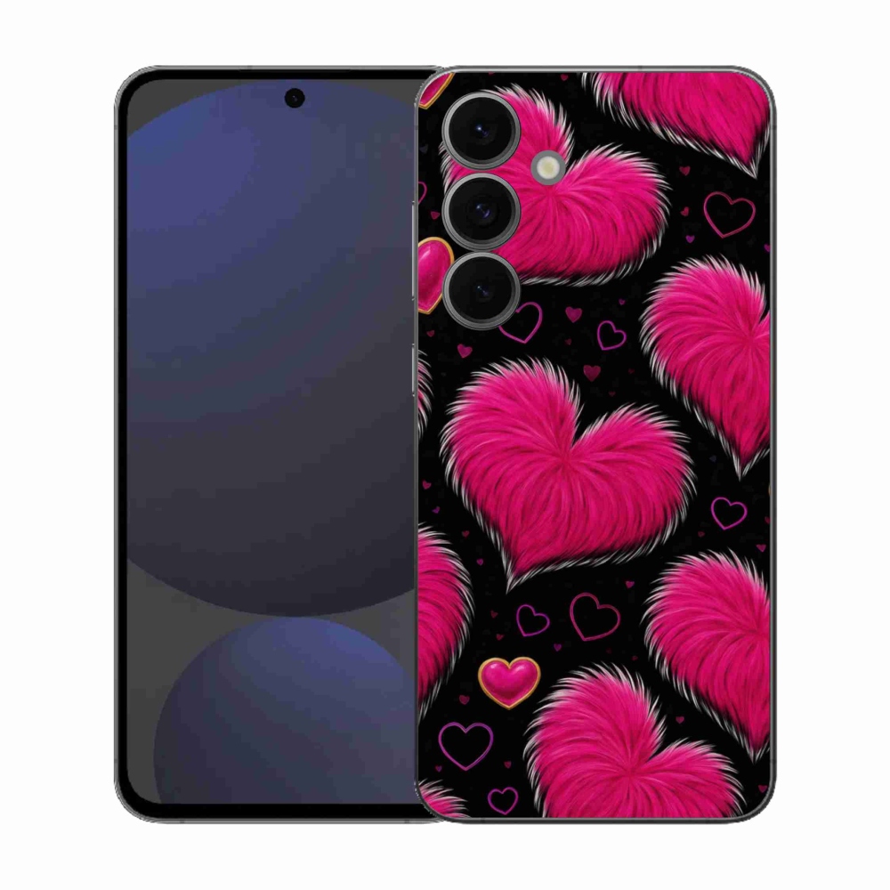 Gélový kryt mmCase na Samsung Galaxy S25 FE - hebké srdce