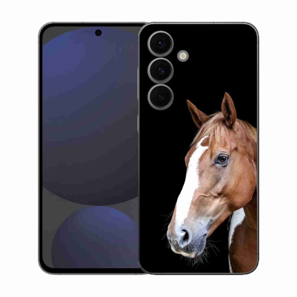 Gélový kryt mmCase na Samsung Galaxy S25 FE - hnedý kôň 3