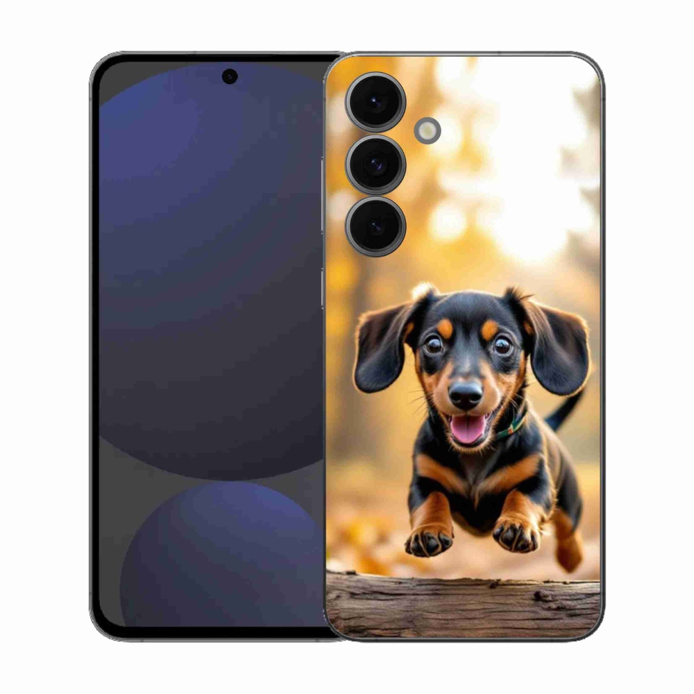 Gélový kryt mmCase na Samsung Galaxy S25 FE - jazvečík 2