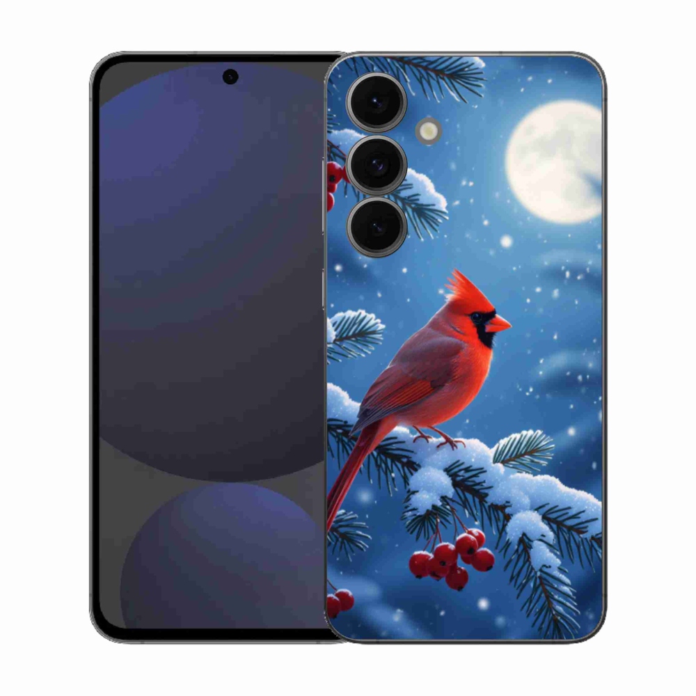 Gélový kryt mmCase na Samsung Galaxy S25 EFE - kardinál červený