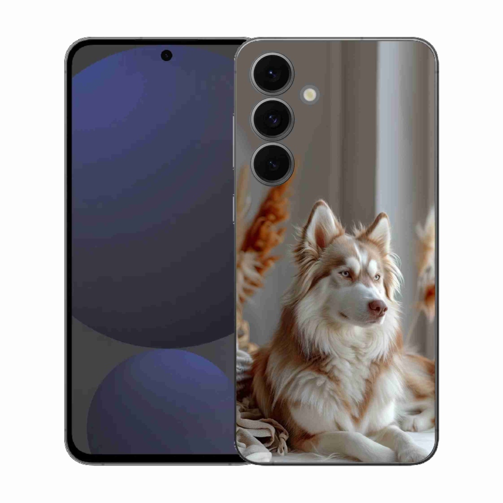 Gélový kryt mmCase na Samsung Galaxy S25 EFE - pokojný sibírsky husky
