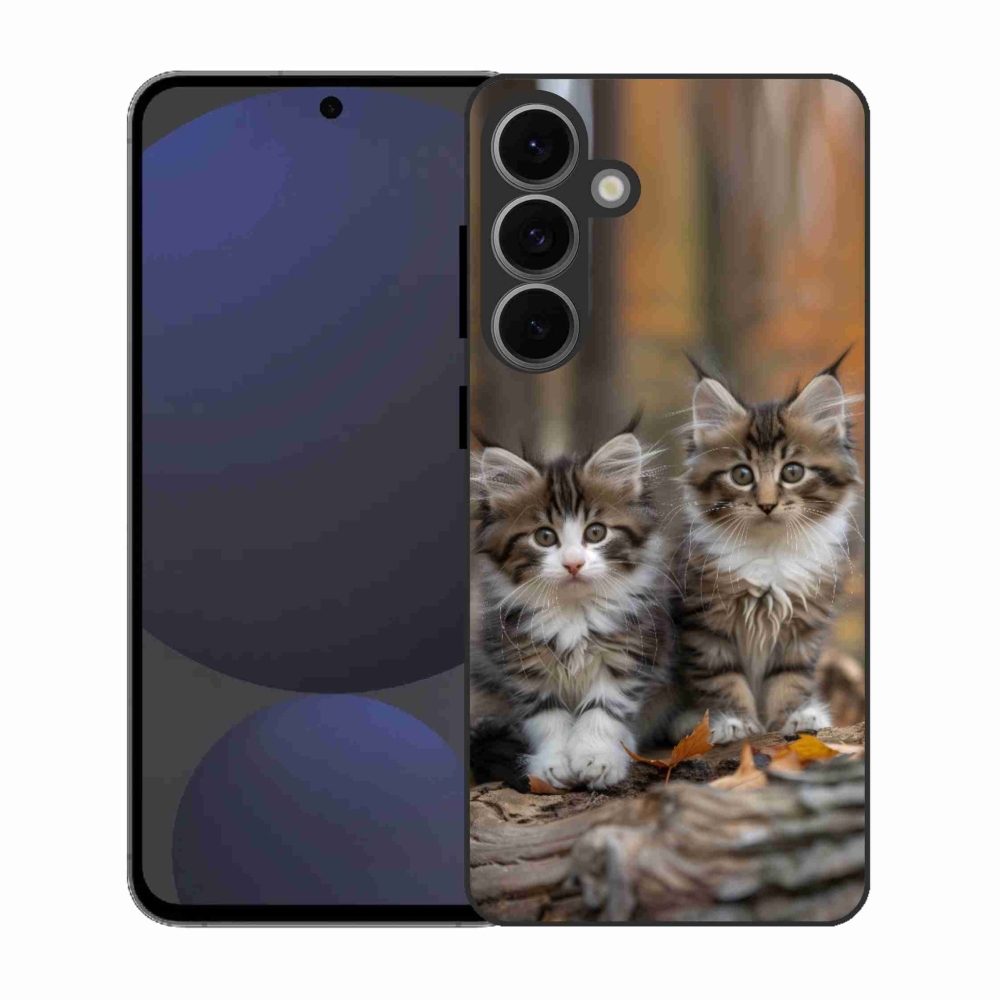 Gélový kryt mmCase na Samsung Galaxy S25 EFE - mačacie duo 3