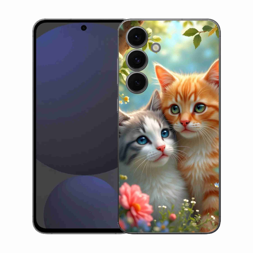 Gélový kryt mmCase na Samsung Galaxy S25 FE - mačacia láska 2